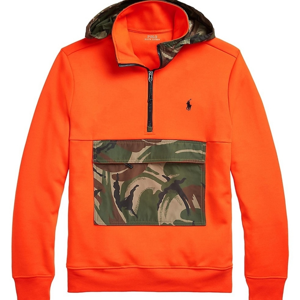 Polo Ralph Lauren Water-Repellent Hybrid Hoodie XXL 1/4 Zip